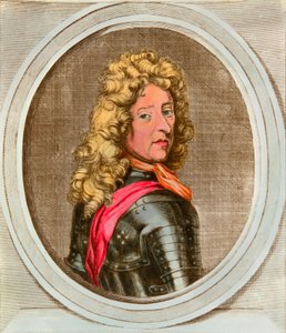 Porträt von Frederic Armand von Schomberg, bekannt als Marschall von Schomberg (1615-1690), Generalstabschef, der 1688 den Prinzen und Premierminister von Holland Wilhelm von Oranien während der Glorreichen Revolution installierte von Anonymous Anonymous