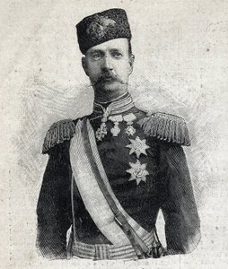 Porträt von Georg I., König von Griechenland (1845-1913). Gravur in „Le Petit Parisien“