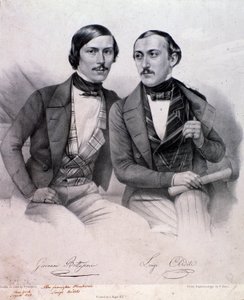 Porträt von Giovanni Bottesini und Luigi Arditi von Anonymous Anonymous