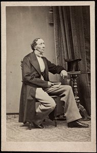 Porträt von Hans Christian Andersen (1805-1875), Anonym. Fotografie, ca. 1865. Private Sammlung