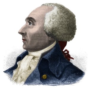 Porträt von Jacques René Hébert (1757-1794), französischer Journalist und Politiker - Gravur in „Histoire des Girondins“ von Alphonse de Lamartine (1790-1869) 1865-1866 - Private Sammlung