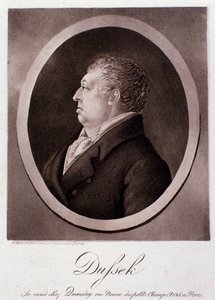 Porträt von Jan Ladislav Dussek (Stich)