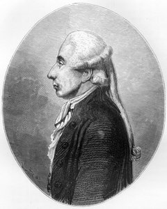 Porträt von Jean Sylvain Bailly (1736-1793), Gelehrter und Politiker, Bürgermeister von Paris von 1789 bis 1791 - Gravur von 1863 in „Le Livre Rouge - Histoire De L
