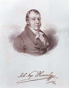 Porträt von Johann Nepomuk Hummel von Anonymous Anonymous