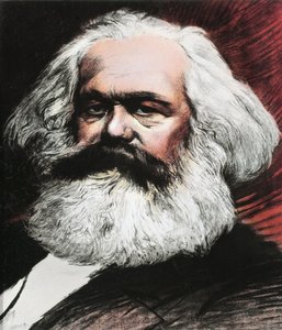 Porträt von Karl Marx, deutscher Philosoph, Ökonom und Revolutionär von Anonymous Anonymous