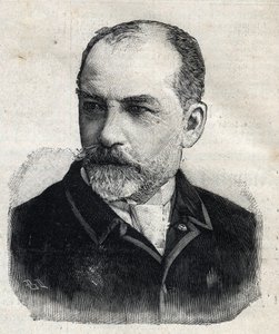 Porträt von Leon Bonnat (1833-1922), französischer Maler und damaliger Präsident der Société des Artistes Français. Gravur in Le Petit Parisien von Anonymous Anonymous