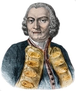 Porträt von Lord George Anson (1697-1762), britischer Admiral und wohlhabender Aristokrat, bekannt für seine Weltumsegelung von Anonymous Anonymous
