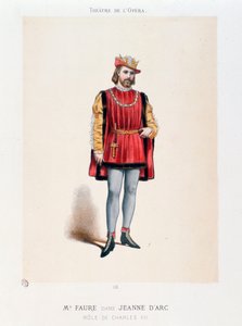 Porträt von Herrn Faure als König Karl VII. in der Oper „Johanna von Orleans“ von Honegger von Anonymous Anonymous