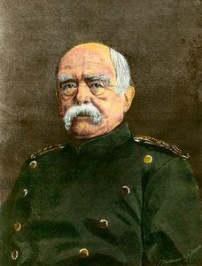 Porträt von Otto von Bismarck (1815-1898) Kanzler von Preußen. Gravur des 19. Jahrhunderts Private Sammlung von Anonymous Anonymous