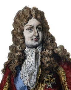 Porträt von Philippe II., Herzog von Orléans (1674-1723), Mitglied der königlichen Familie von Frankreich und Regent des Königreichs von 1715 bis 1723. Illustration aus „Le Plutarque Français“ von Edmond Mennechet