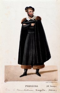 Porträt von Procida interpretiert von Joanny in Die sizilianische Vesper (I vespri siciliani) Oper von Giuseppe Verdi von Anonymous Anonymous
