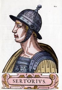Porträt von Quintus Sertorius, römischer General. Gravur. Private Sammlung von Anonymous Anonymous