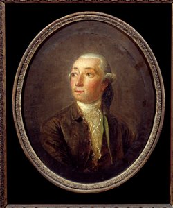 Porträt von Restif de La Bretonne (1734-1806) französischer Schriftsteller. Anonymes Gemälde. Private Sammlung.