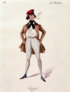 Porträt eines Studenten, aus La Bohème von Puccini (1892-1895) von Anonymous Anonymous