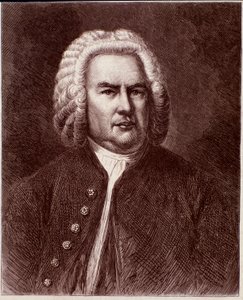 Porträt des deutschen Komponisten Johann Sebastian Bach von Anonymous Anonymous