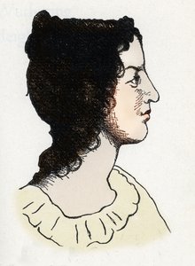 Porträt der britischen Schriftstellerin Emily Bronte (1818-1848) von Anonymous Anonymous