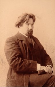 Porträt des Künstlers Vasilli Ivanovich Sourikov (1848-1916) von Anonymous Anonymous