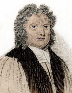 Porträt des Bischofs von Rochester Francis Atterbury (1663-1732), Schriftsteller und Politiker. Gravur des 19. Jahrhunderts. Mailänder