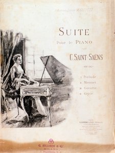 Notenblatt der Suite für Klavier (Opus 90) von Camille Saint-Saens von Anonymous Anonymous