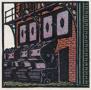 Dampferzeuger: Kesselbatterie. Anonyme Illustration von 1925. Private Sammlung. von Anonymous Anonymous