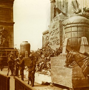 Stereoskopische Glasplatte über den Ersten Weltkrieg