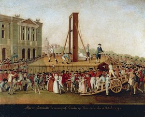 Die Hinrichtung von Marie Antoinette am 16. Oktober
