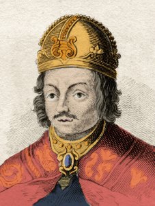 Der König von Kastilien Alfonso X der Weise (Alfonso X el Sabio) (1221-1284) Gravur des 19. Jahrhunderts. Mailänder von Anonymous Anonymous