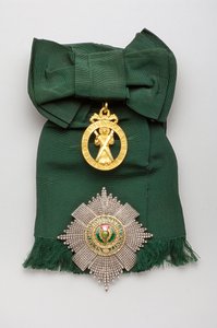 Vereinigtes Königreich - Orden der Distel - Oben: Abzeichen, Verschreibungsmodell, hergestellt von John James Eddington (London) von Anonymous Anonymous