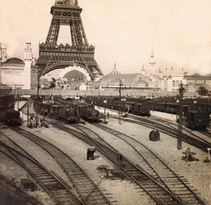 Weltausstellung 1900 - Exposition Universelle de 1900 in Paris: Der Bahnhof Champs de Mars - Privatsammlung von Anonymous Anonymous