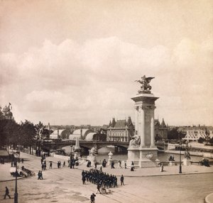 Weltausstellung 1900 in Paris: Pylon der Pont Alexandre III von Anonymous Anonymous