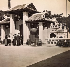 Weltausstellung von 1900 in Paris: Der chinesische Pavillon. Private Sammlung