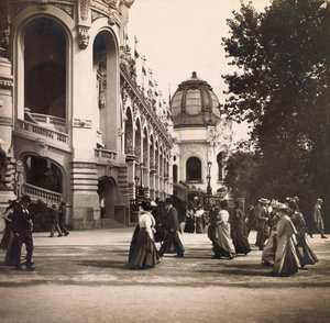 Weltausstellung 1900 in Paris: Blick auf das Marsfeld - private Sammlung von Anonymous Anonymous