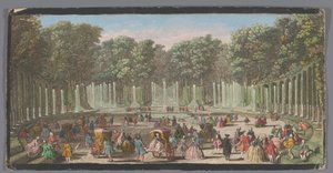 Blick auf den Wassergarten, Versailles von Anonymous Anonymous