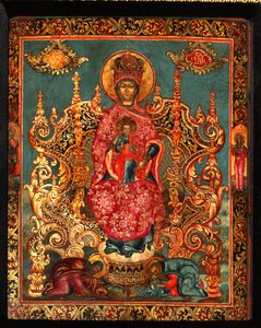 Muttergottes Pecherskaya, 18. Jahrhundert von Anonymous Russian icon painter