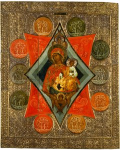 Muttergottes vom brennenden Dornbusch von Anonymous Russian icon painter
