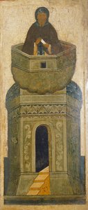Heiliger Daniel Stylite. Aus der Deesis-Reihe, 16. Jahrhundert von Anonymous Russian icon painter