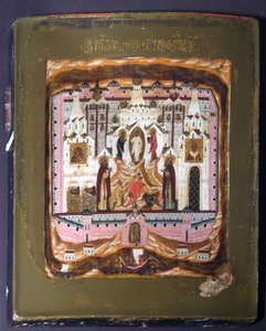 Heilige Zosima und Savvatiy von Solovki, frühes 17. Jahrhundert