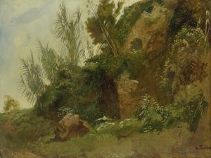 Landschaftsstudie bei den Caracalla-Thermen