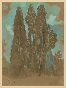 Zypressenstudie von Anselm Feuerbach
