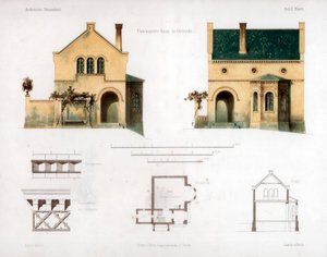 Entwurf für ein Haus in Glienicke, Deutschland, um 1850 von Anst von W Loeillot