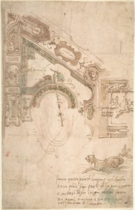 Viertelplan für eine gewölbte Decke, ca. 1561 von Antenore Ridolfi