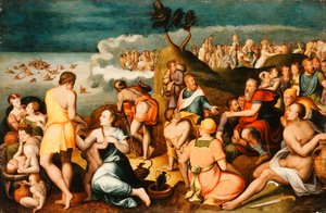 Moses und die Israeliten überqueren das Rote Meer von Anthonie Claessens