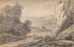 Berglandschaft mit Reisenden von Anthonie Waterloo