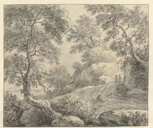 Hügelige Landschaft mit einer kurvigen Straße