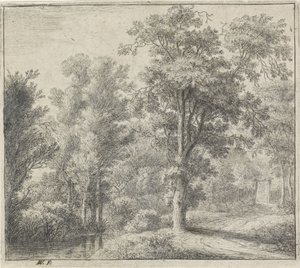 Eingang des Waldes von Anthonie Waterloo