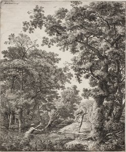Landschaft mit Alpheus und Arethusa von Anthonie Waterloo