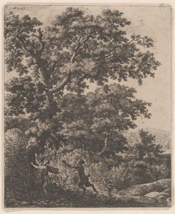Pan und Syrinx, 17. Jahrhundert von Anthonie Waterloo