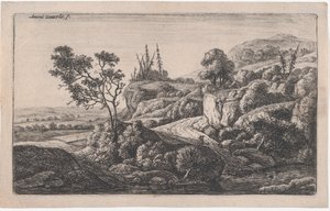 Wege zu einem Bach, 17. Jahrhundert von Anthonie Waterloo