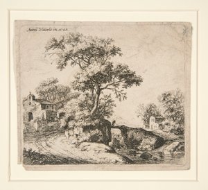 Die Kapelle mit Stufen von Anthonie Waterloo