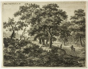Die Gruppe der vier Bäume von Anthonie Waterloo
